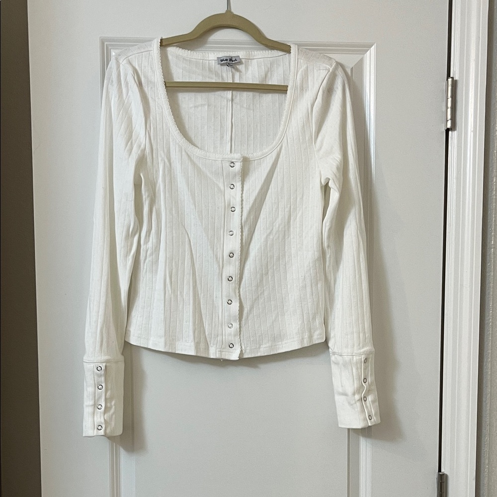 White Birch Classic White Button-Down Shirt